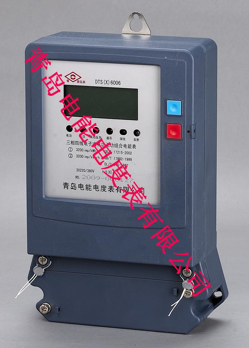 DTS(X)6006, DSS(X)6006型电子式三相三线/三相四线有功无功组合电能表采用三相双向功率/电能计量专用IC及SMT制造工艺,用于测量额定频率为50HZ的三相交流有功及无功电能。该产品符合GB/T17215.321-2008标准中关于三相有功电能表及IEC62053-23:2003,207 标准中关于三相无功电能表的全部要求。